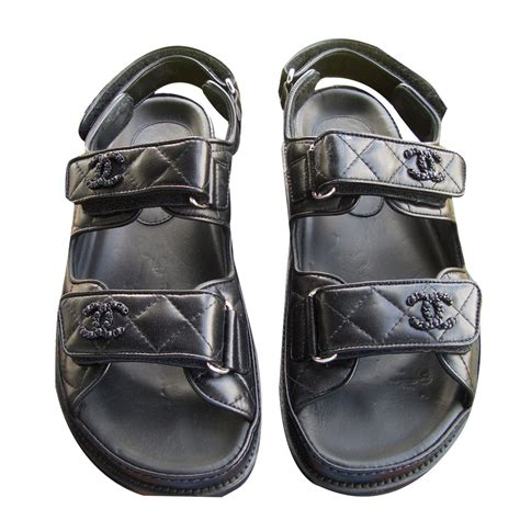 shoes luxure leather women chanel|ladies chanel sandals.